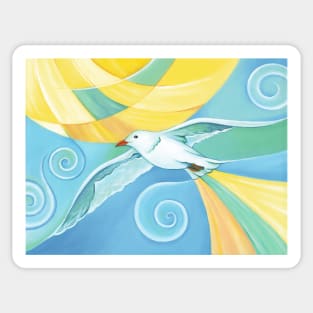 Flying seagull Sticker